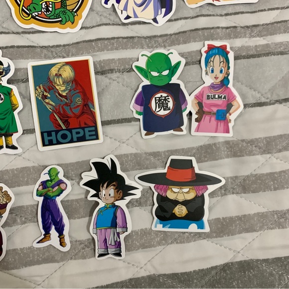 Dragon Ball Z Random Stickers Lot of 71 - Picture 11 of 11